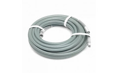 Рукав окрасочный высокого давления серый SOFT 1/4 NPSM, 250бар,антистатик, 15м. с пружиной.