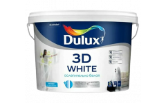 Краска Dulux 3D White Матовая для стен и потолков