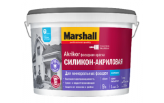Краска Marshall AKRIKOR Фасадная силикон-акриловая мат BW 0,9 л