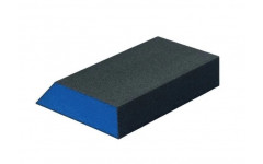 BlueDolphin Шлифовальный блок, скошенный край, абразивное зерно Р 80, размер 110х65х25мм